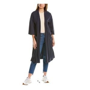 Eileen Fisher Boxy Jacket, Elbow Length Sleeves, Ocean Blue, Size Medium, NWT